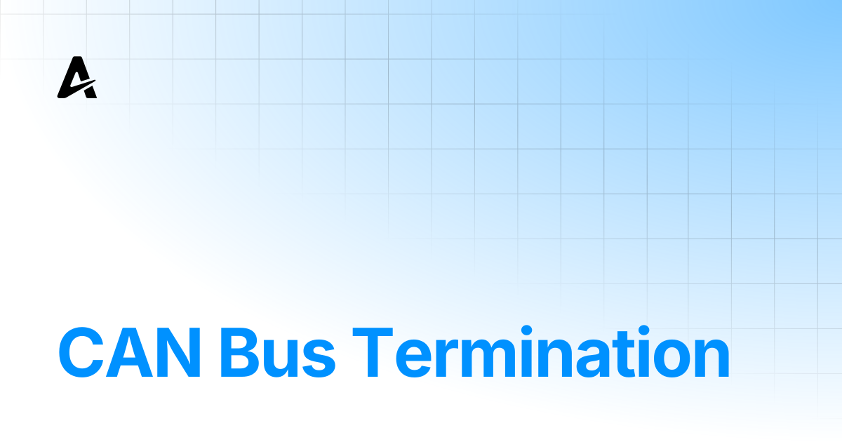 CAN Bus Termination | Auterion Documentation