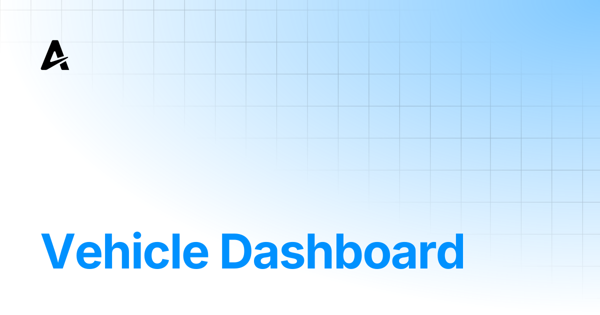 Vehicle Dashboard | Auterion Documentation
