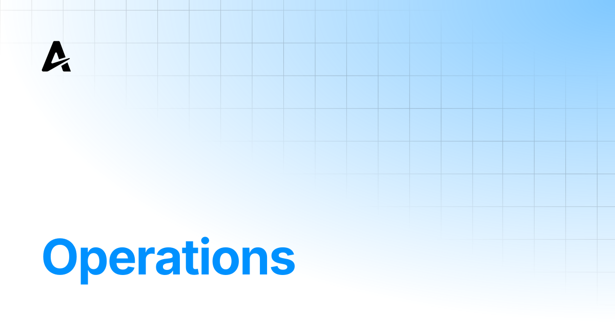 Operations | Auterion Documentation