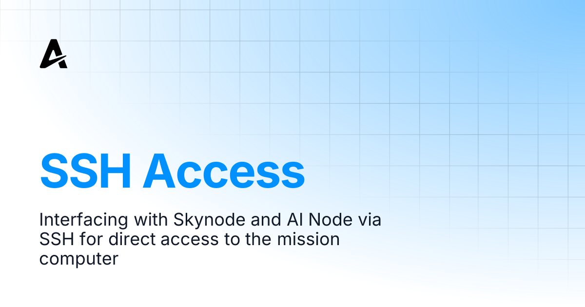 SSH Access | Auterion Documentation