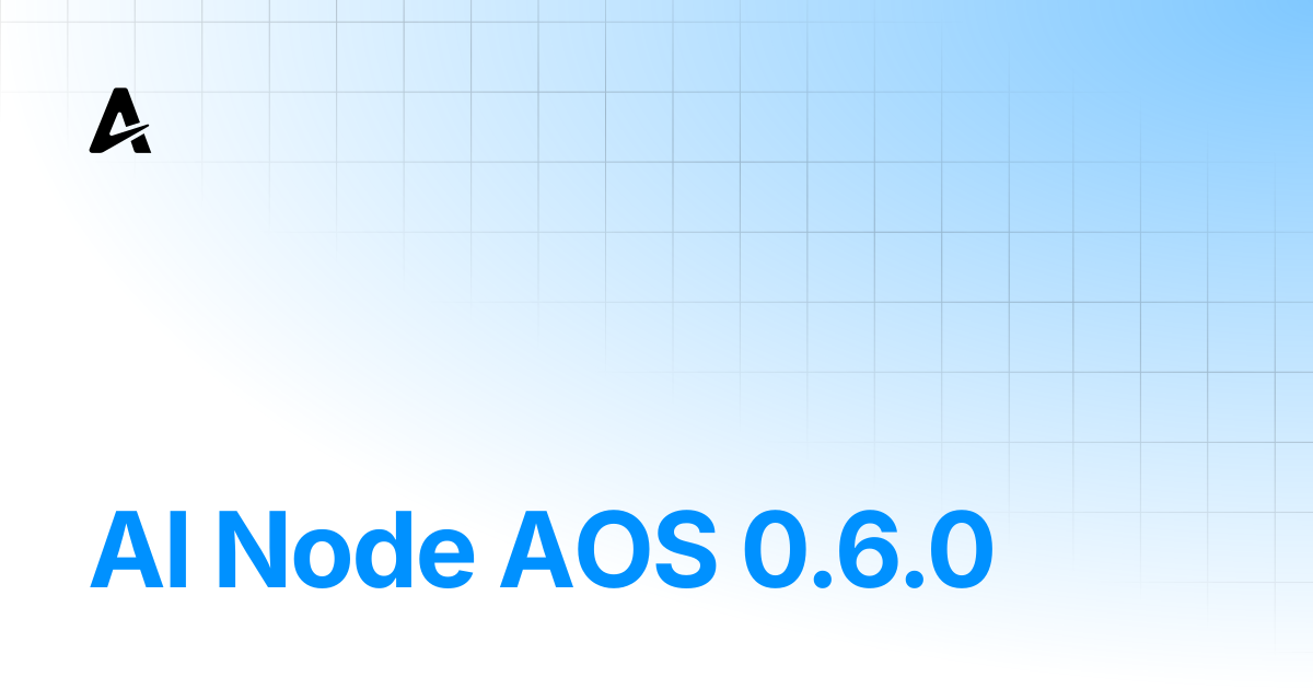 AI Node AOS 0.6.0 | Auterion Documentation