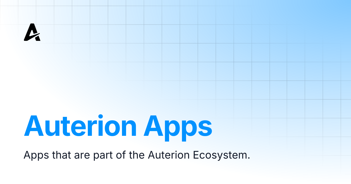 Auterion Apps | Auterion Documentation