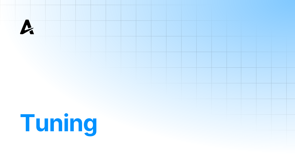 Tuning | Auterion Documentation