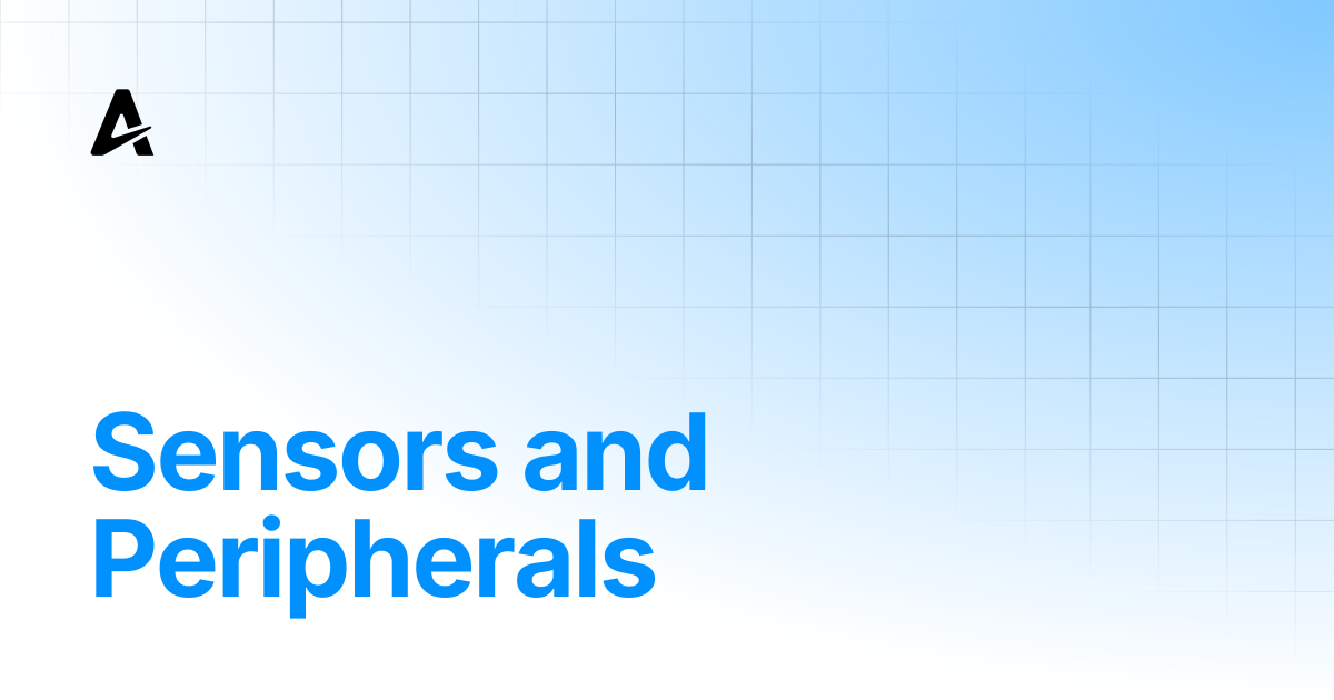 Sensors and Peripherals | Auterion Documentation
