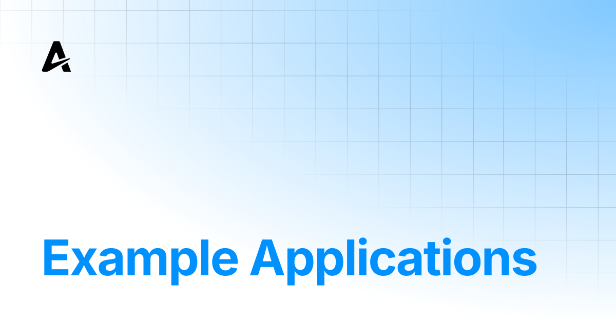Example Applications | Auterion Documentation