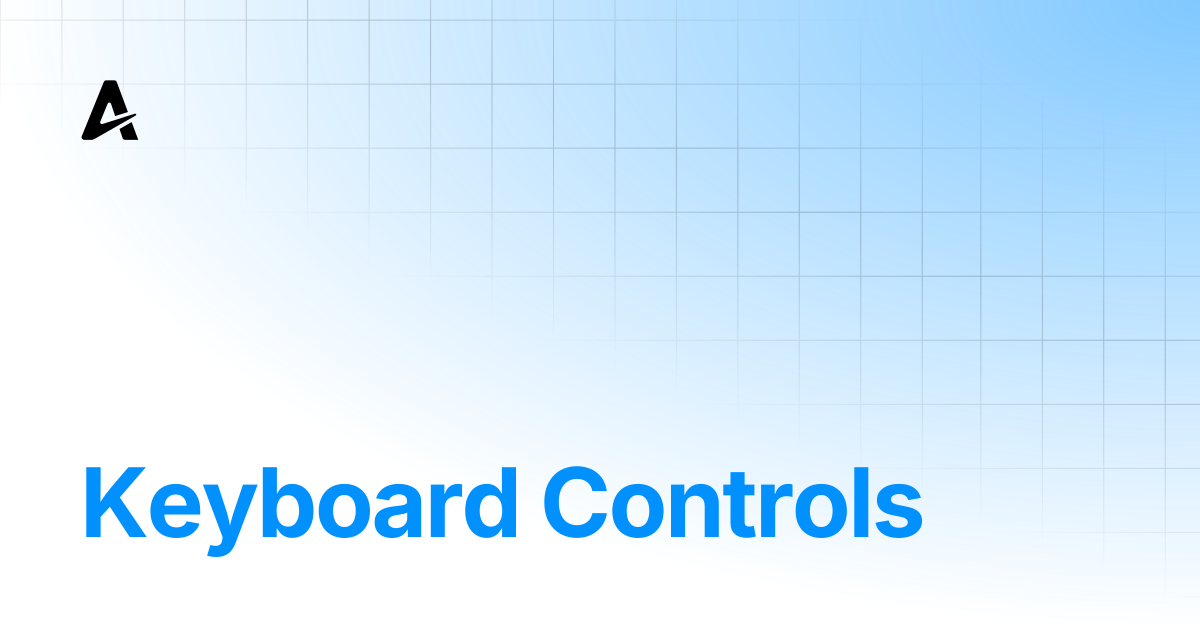 Keyboard Controls | Auterion Documentation